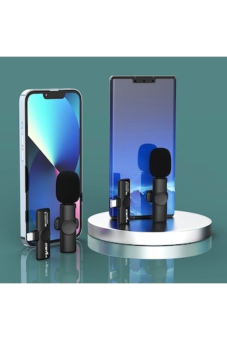 Didadodo Hxsj F18 2.4g Kablosuz Mikrofon - 20m Menzil, Canlı Yayın & Vlog İçin Type-c Bağlantılı, Hızlı Kurulumlu