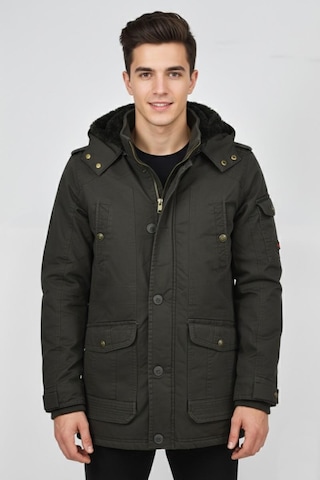 Dynamo Erkek Spor Kanvas Kapüşonlu Parka M2585 Bgl-st04915 Haki