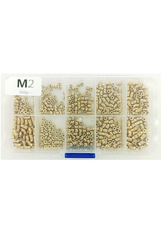 Yate10 500 Adet M2 Laptop Dişi Pirinç Somun Seti Kutulu