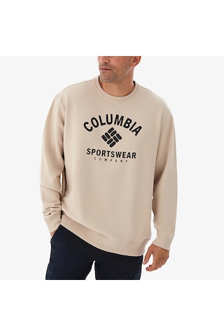 Columbia Framed Erkek Krem Günlük Sweatshirt Düz Cs0393278 Bej