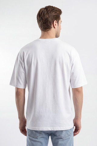 Monox Oversize Unisex 3'lü T-shirt Pamuk Rahat Kesim Beyaz - Siyah