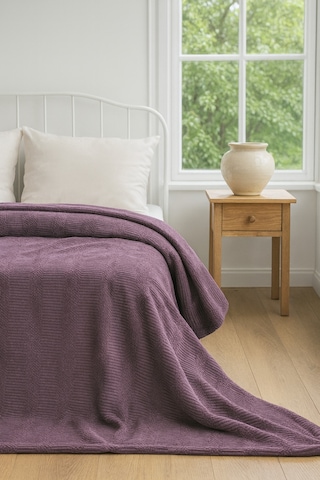 Vıncent Tek Kişilik Battaniye 140 190 Bej Bej