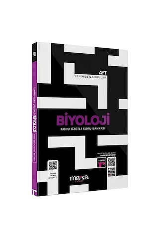 2026 AYT Biyoloji Konu Özetli Yeni Nesil Soru Bankası Tamamı Video Çözümlü - Marka Yayınları