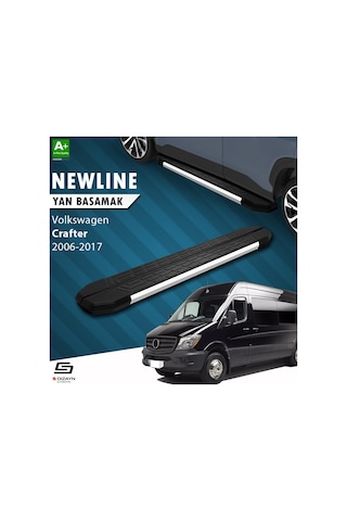 S-dizayn Vw Crafter Van Newline Krom Yan Basamak 263 Cm 2006-2017 A+ Kalite