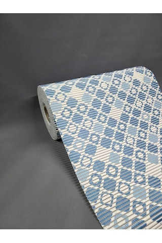 Aqua Mat Üst Kalite Kaydırmaz Paspas - 65 Cm Çok Amaçlı Islak Zemin Matı 65 X 200 / Mavi