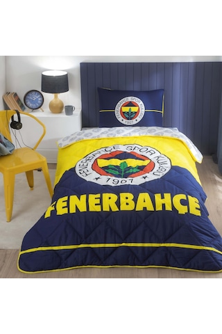 Taç Lisanslı Fenerbahçe Logo Tek Kişilik Yorgan Seti 000000001000047033