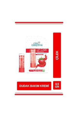 Cire Aseptin Çilekli Dudak Bakım Kremi 4,5 Gr