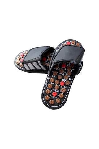 Maoyaya Ebedi Şans Akupunktur Noktalı Dönen Sağlık Masaj Terlikleri 42-43 Wa Beyaz-kırmızı Beyaz - Kırmızı