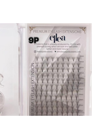 Ellea 9d Çek-bırak Hazır Volüm İpek Kirpik 0.7 D Kıvırım 8-15 Mm