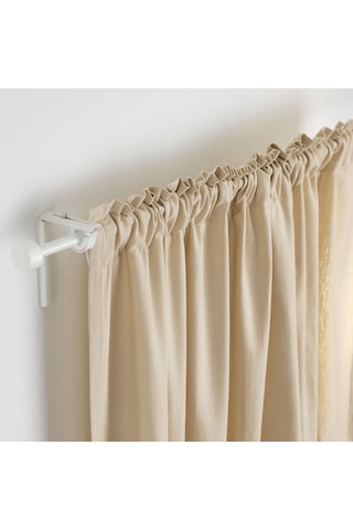 Perde Çubuğu, Beyaz, 70-120 Cm Siyah
