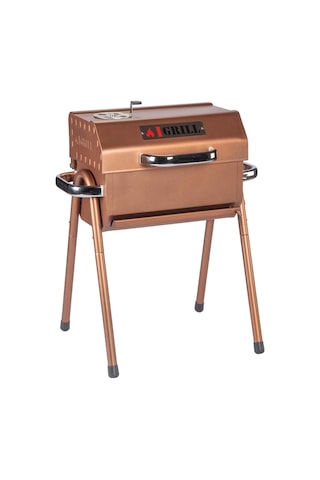 Igrıll Barbekü Cube 402 Mm Kömürlü Mangal Kahverengi