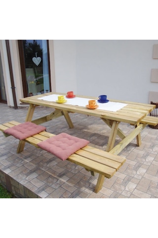 Ahşap 6 Kişilik Piknik  Masası