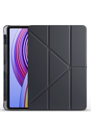 Xiaomi Redmi Pad Pro / Poco Pad 12.1inç Kılıf Kalem Bölmeli Trifolding Case Düz Redmi Pad Değildir