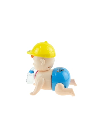 Emekleyen Bebek Oyuncak Bebek Işıklı Sesli Hareketli 15 Cm