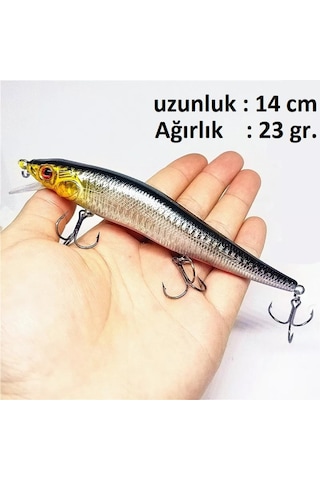 23 G Sahte Yem Lures Rapala Turna - Levrek - Lüfer - Çinekop - Palamut