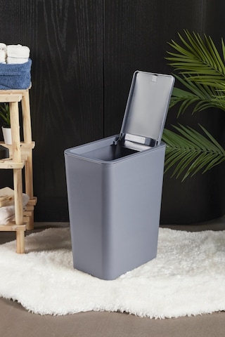 Perotti 13246 Gri Molly 12 Litre Click Çöp Kovası Beyaz