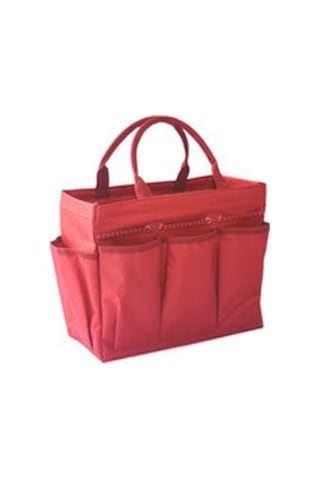 Büyük Kapasiteli Bahçe Sanatı Muhtelif Depolama Taşınabilir El Tipi Ev Alet Seti Koyu Kırmızı