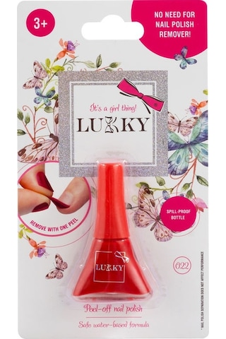 Lukky Soyulabilir Oje Kırmızı 022