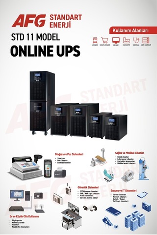 Standart Enerji Afg 1 Kva Online Ups - 900w Kesintisiz Güç Kaynağı
