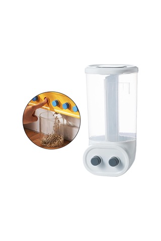 Duvara Monte Kuru Gıda Depolama Kutusu Beyaz