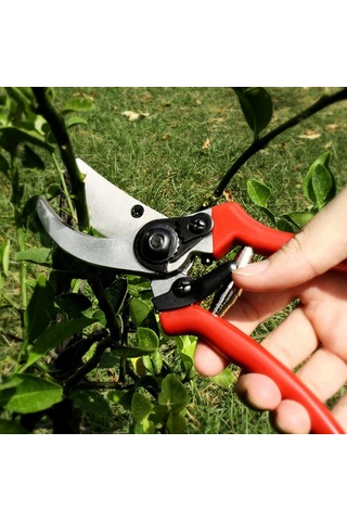 Hfambition Sk-5 Çelik Bahçe Budama Makası, Ergonomik Tutucu, 20mm Kesme Çapı, Şok Emici Yaylı Tasarım