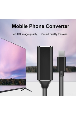 Pazly Usb Type-c Hd 4k Dönüştürücü Kablosu - Taşınabilir 4k Ultra Hd Adaptör