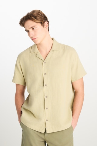 Lee Erkek Relaxed Fit Açık Yeşil Keten Gömlek - L2510207299