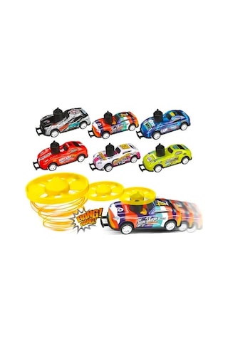 Ctoys 6'lı Uçan Metal Çek - Bırak Yarış Arabaları Kz957-062 Çok Renkli