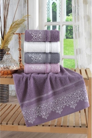 Damask Pamuklu El ve Yüz Havlu Seti 4'lü 50 x 90 CM