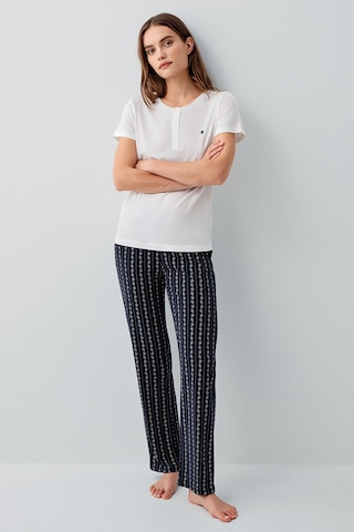 Pierre Cardin Kadın Beyaz Pijama Takım Beyaz