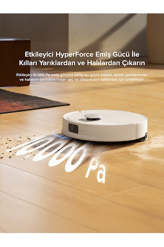 Roborock Q8 Max Pro Akıllı Robot Süpürge  Beyaz