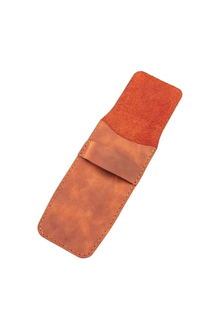 İsme Özel Çok Amaçlı Aksesuar Kılıfı - %100 Rainbow Deri - Ak01002 - Tobacco