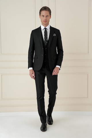 Efor Tk 910 Slim Fit Siyah Spor Takım Elbise Siyah