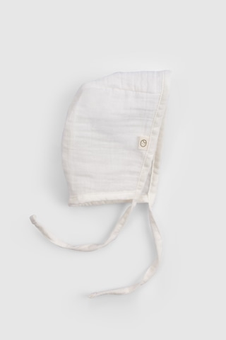 Organik Pamuk Müslin Ekru Bebek İngiliz Şapka Ekru