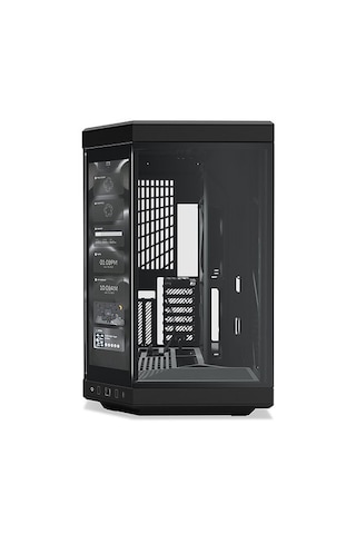 Hyte Y70 Touch Pitch Black Temperli Cam Usb 3.2 E-atx Dual Chamber Bilgisayar Kasası