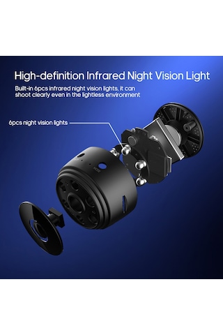 Maiyame 1080p Hd Mini Wifi Kamera - Ev/ofis İçin Uzak Erişim Canlı İzleme, Kablosuz Kurulum, Android/ios Uyumlu, 128gb Tf Kart Desteği