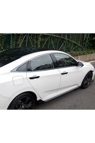 Youtek Honda Civic 10. Nesil 2016-2021 Sağ Sürücü Fc1/fk7/fk8 Akıllı Kapı Kolu Kapağı - Siyah Boyalı Abs Malzeme