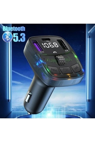 Moly Çok Güçlü Xiaoguang Araç Şarj Cihazı Bluetooth 5.3 Fm Verici
