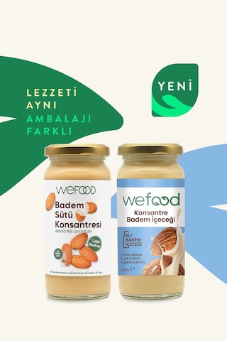 Wefood Konsantre Badem İçeceği (%100 Badem) 240 G
