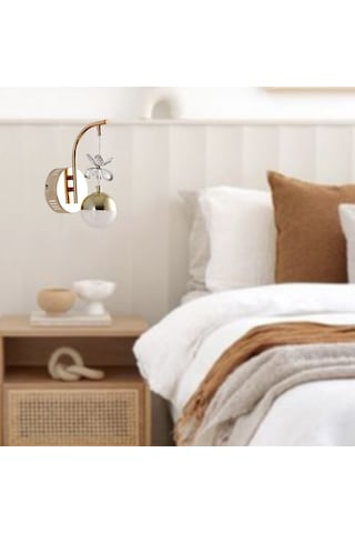 Tt099-fsr Tt Ayd Toplu Taşlı Fransız Sarı 3 Renk Işık Led Aplik Rose Gold