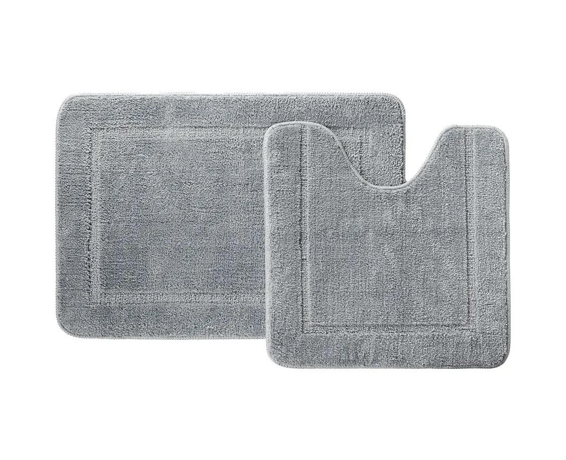 Iddıs Banyo Ve Tuvalet Paspas Seti 65x45, 45x45 Gri 330937461 Gri