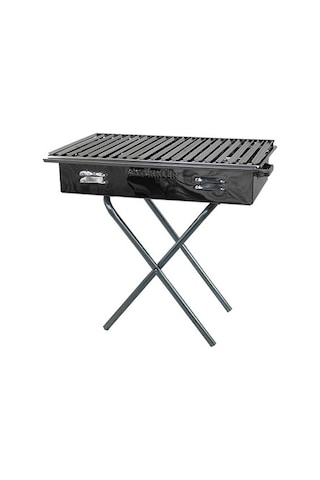 Aktürkler Paslanmaz Oluklu Küçük Seyyar Ayaklı Kömür Mangalı