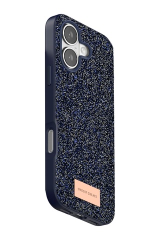 Sptmgldı Onegif Apple Apple iPhone Uyumlu  17 Bright Simli Kapak - Mavi