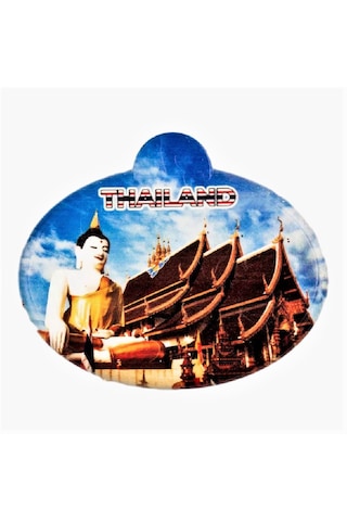 Tayland Buda Temalı Oval Magnet