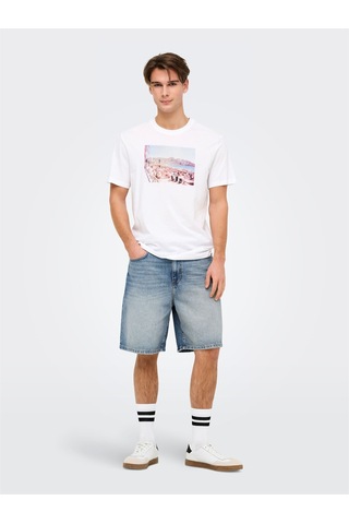 Only & Sons Onsfade Mb Tınt 9085 Taı Dnm Shorts Noos Erkek Mavi Şort - 22029085 Mavi