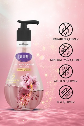 Organik Içerikli Kiraz Çiçeği Sıvı Sabun 3x500ml