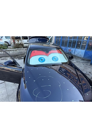 Ön Cam Oto Güneşlik Araba Güneşliği Şimşek Mcqueen 65 135