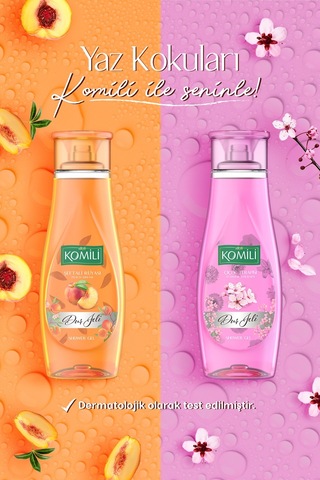 Komili Çiçek Terapisi + Şeftali Rüyası Duş Jeli 4 x 500 ML