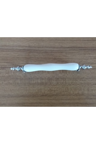 Mobaksaksesuar Porselen Boğumlu Kulp Krom Iğne Ayak 128 Mm