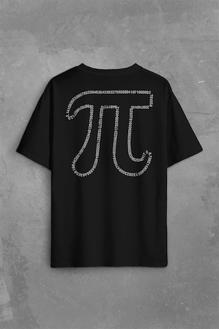 Pi Sayısı Günü 3,14 3.14 Matematik Mathematica Sırt Ön Baskılı Oversize Tişört Unisex T-shirt 001